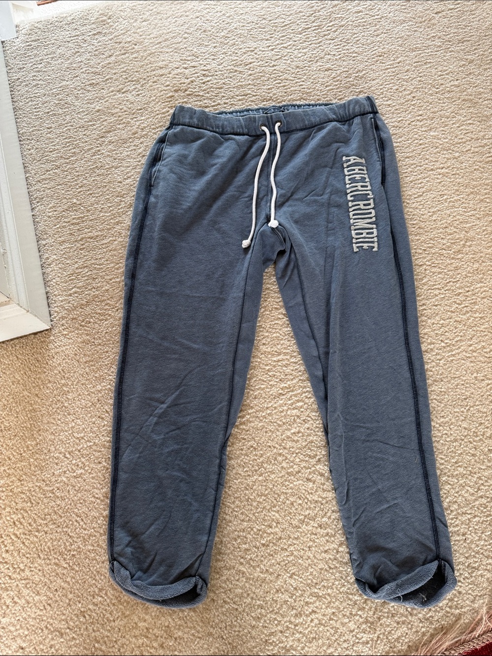 Abercrombie & Fitch Navy Drawstring Joggers